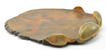 19TH / EARLY 20TH CENTURY BELIEVED LACQUERED ELEPHANT FOOT