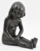 TOM GREENSHIELDS - CHARLOTTE - BRONZE RESIN SCULPTURE