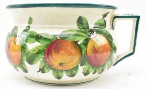 WEMYSS WARE - EDWARDIAN HANDLED CHAMBER POT, APPLE DESIGN