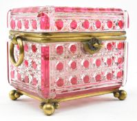 BACCARAT, FRANCE - LATE 19TH CENTURY GLASS PERFUME CASKET