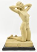 L. SOMMERS SMITH - ART NOUVEAU PLASTER SCULPTURE OF GIRL
