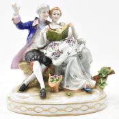 19TH CENTURY CHELSEA POTTERY STYLE PORCELAIN FIGURINE