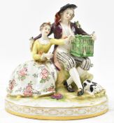 VOLKSTEDT GERMAN EARLY 20TH CENTURY PORCELAIN GROUP FIGURE