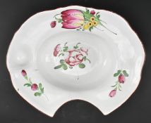 CONTINENTAL 18TH CENTURY FAIENCE BARBER'S CERAMIC BOWL