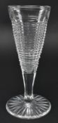 19TH CENTURY CUT GLASS STEP CUT CHAMPAGNE FLUTE