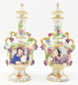 BELIEVED FRENCH EARLY 20TH CENTURY PORCELAIN SCENT BOTTLES