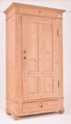 20TH CENTURY SCANDINAVIAN SINGLE DOOR PINE WARDROBE