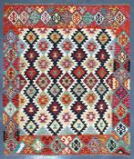CONTEMPORARY ANATOLIAN TURKISH KILIM FLOOR CARPET RUG