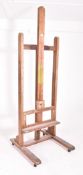 VERY LARGE 20TH CENTURY WOOD FLOOR ARTIST'S EASEL
