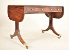 GEORGE III 18TH CENTURY FLAME MAHOGANY SOFA TABLE DESK