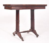 19TH CENTURY VICTORIAN ROSEWOOD CARD / GAMES TABLE