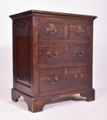 GEORGE III 18TH CENTURY OAK BACHELOR'S CHEST OF DRAWERS
