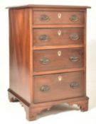 GEORGE III 19TH CENTURY MAHOGANY BACHELOR'S CHEST OF DRAWERS