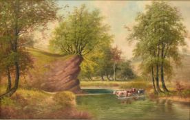 GEORGE FREDERICK HARRIS (1856-1924) - 1913 OIL ON CANVAS