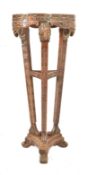 LATE 19TH CENTURY VICTORIAN CARVED MAHOGANY JARDINIERE