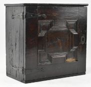 COMMONWEALTH 17TH CENTURY OAK APPRENTICE / SPICE CUPBOARD