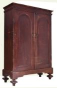 CAMPAIGN ANGLO-COLONIAL 19TH CENTURY TEAK ARMOIRE