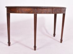 ADAMS REVIVAL MAHOGANY DEMI-LUNE CONSOLE TABLE