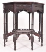 19TH CENTURY MAHOGANY OCTAGONAL CENTRE TABLE