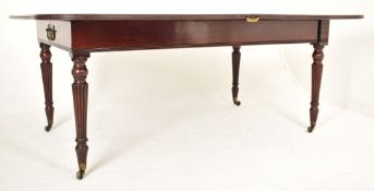 MORGAN & SANDERS - 19TH CENTURY MAHOGANY DINING TABLE