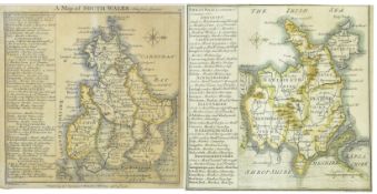 T. BADESLADE & W H TOMS - 1741 & 1742 NORTH & SOUTH WALES MAPS