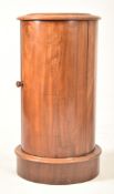 VICTORIAN 19TH CENTURY MAHOGANY CYLINDRICAL POT CUPBOARD
