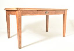 EARLY 20TH CENTURY OAK REFECTORY DINING TABLE