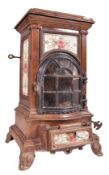 FRENCH 19TH CENTURY ENAMELLED STONEWARE STOVE