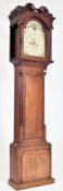 E. MATHEWS WELCHPOOL - GEORGE III OAK CASE LONGCASE CLOCK