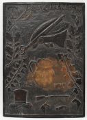 EARLY 20TH CENTURY 1909 CARVED OAK PUB SIGN