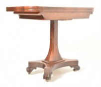 WILLIAM IV EARLY 19TH CENTURY ROSEWOOD CARD TABLE