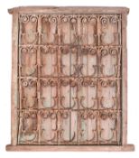 20TH CENTURY MOROCCAN PINE FRAMED WINDOW