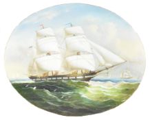 P. SELTZER - LATE 19TH / EARLY 20TH CENTURY NAUTICAL OIL ON BOARD