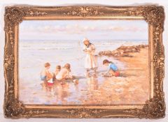 VLADIMIR PETROV - MID CENTURY IMPRESSIONIST STYLE OIL PAINTING