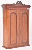 VICTORIAN INSPIRED WALNUT WALL CUPBOARD CABINET