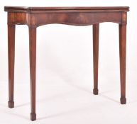 GEORGE III LATE 18TH CENTURY MAHOGANY & INLAID CARD TABLE