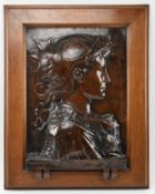 AFTER EDMOND L. C. TASSEL - FRENCH COPPER PORTRAIT OF PERSEUS