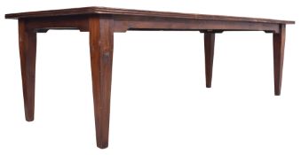 LARGE 20TH CENTURY CHINESE HARDWOOD DINING TABLE
