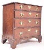 GEORGE III MAHOGANY BACHELOR CHEST OF DRAWERS