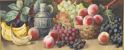 GIOVANNI BARBARO (1864-1915) - WATERCOLOUR ON PAPER STILL LIFE
