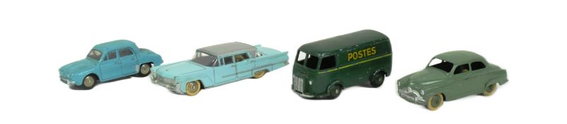DIECAST - X4 VINTAGE FRENCH DINKY TOYS DIECAST MODELS