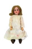 EARLY 20TH CENTURY GERMAN BISQUE HEADED DOLL
