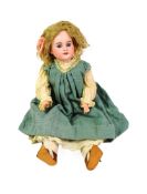 EARLY 20TH CENTURY GERMAN BISQUE HEADED DOLL