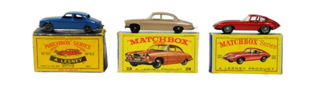 DIECAST - VINTAGE LESNEY MATCHBOX DIECAST JAGUAR MODEL CARS