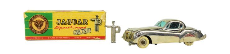 VINTAGE PRAMETA WIND UP CLOCKWORK JAGUAR XK120