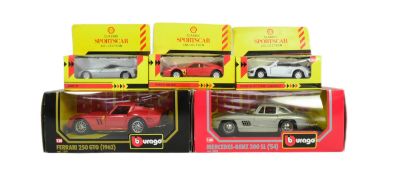 DIECAST - BURAGO 1/24 SCALE MODELS & SHELL SPORTS CAR COLLECTION