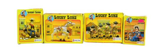 LUCKY LUKE - X4 BOXED ACTION FIGURE SETS