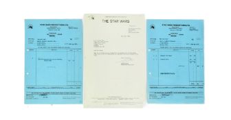 STAR WARS - ORIGINAL PRODUCTION PAPERWORK - ROBERT WATTS & SFX