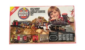 VINTAGE TIMPO WILD WEST CAVALRY AMBUSH TRAINSET SET