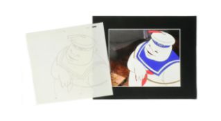 THE REAL GHOSTBUSTERS - ORIGINAL ANIMATION CEL - STAY PUFT